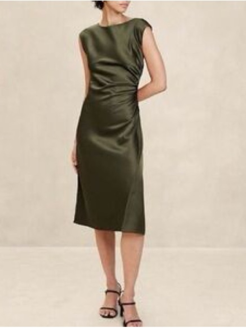Banana Republic Olive Green Sheath Dress - Women